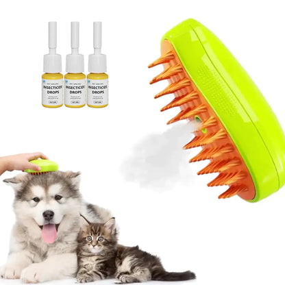 Rechargeable Steam Pet Brush